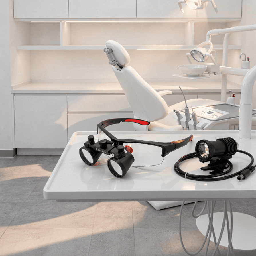 lupas quirúrgicas dentales con luz led (3.5x)